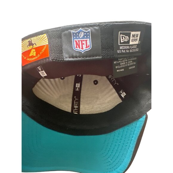 New Era NFL Jacksonville Jaguars 39Thirty Stretch Fit Hat Medium/Large Black & T - Picture 5 of 5